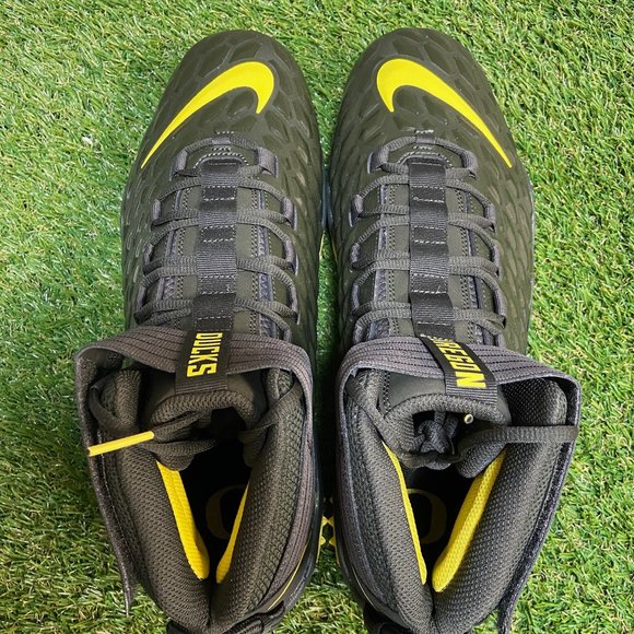 Nike Force Savage Pro 2 Mid Shark Oregon Ducks Sample PE Cleats Sz 17 CI9904-305